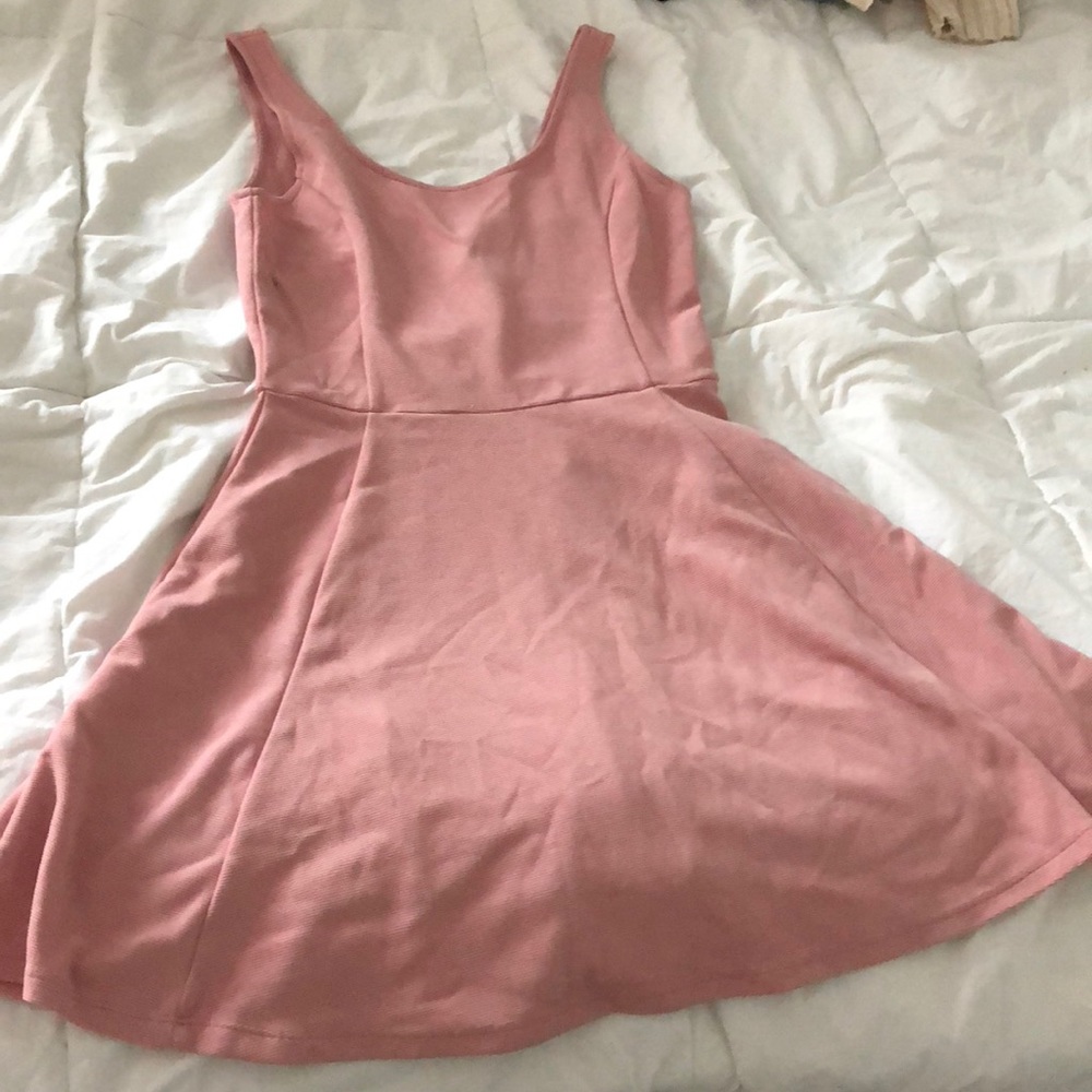 Fit and Flare blush dress